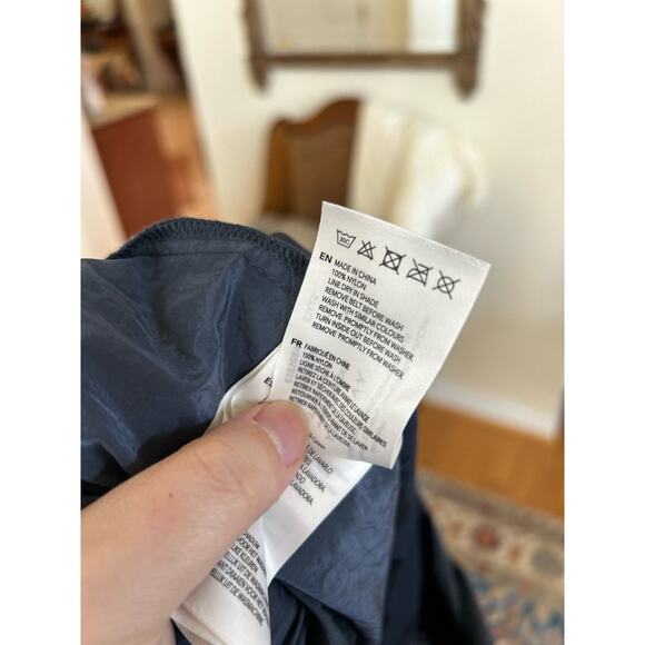 Varley Belle Boxy Short Sleeve Romper Playsuit Slate Blue Shimmer Shell - Picture 7 of 8